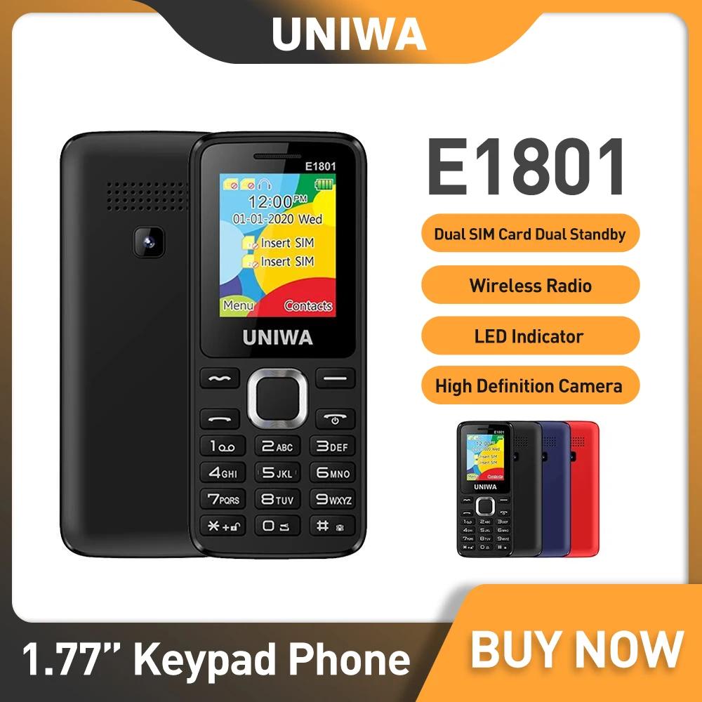 UNIWA-E1801  SIM  Ĺ 1.77 ġ 800mAh MP3 MP4 FM   ò Ŀ, 8  ,   ȭ
